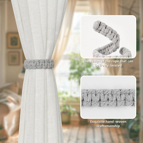 4ps Cordones De Algodón Para Cortinas Alzapaños P Cortinas