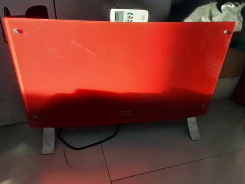 Vitroconvector Curvo Peabody Digital Con Control Color Rojo