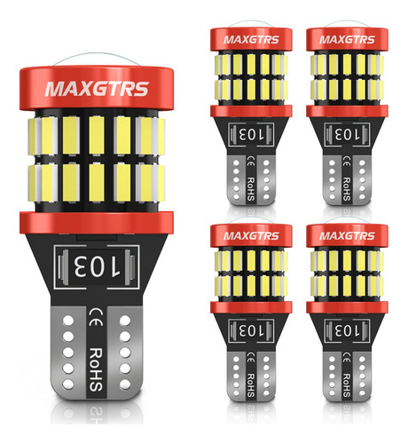 5 × T10 Piscando Estroboscópio 194 W 5 W Led 3014 Smd 12 V