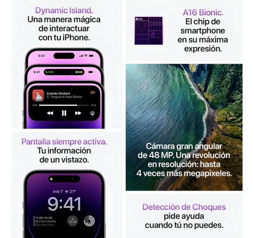 Apple iPhone 14 Pro Max (512 Gb) - Morado Oscuro Color Violeta - Excelente (Reacondicionado)
