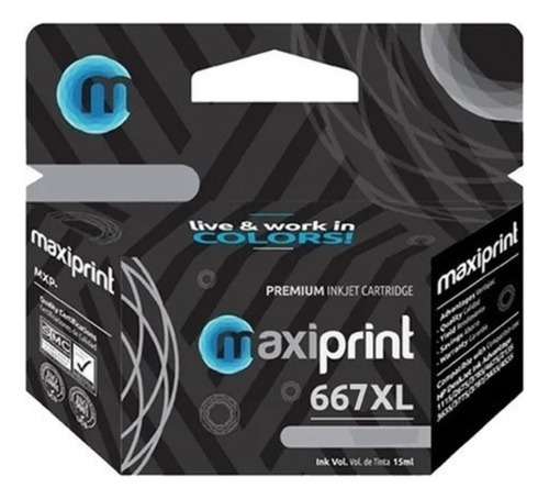 Cartucho Tinta Negro Hp 667 Deskjet Ink Advantage 2776