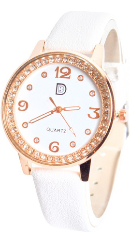 Reloj Pulsera Para Mujer Cuerina Con Brillantes Oferta !!!