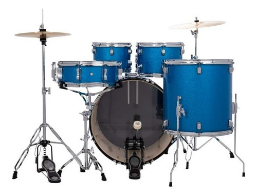 Ludwig Lc19519 Bateria Acustica Azul 5 Pzas Serie Accent
