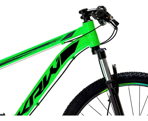 Bicicleta Aro 29 Krw Spot Alum Shimano Acera 27v Trava Sx13 Cor Verde/Preto