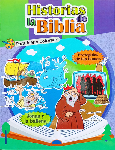 Historias De La Biblia Leer Y Colorear - Jonas Y La Ballena