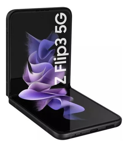 Samsung Galaxy Z Flip3 128 Gb Negro Con Franja Refabricado (Reacondicionado)