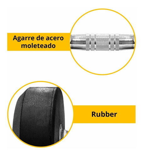 Mancuerna Redonda Tayga 25 Kg Gym 1 Pza Color Negro