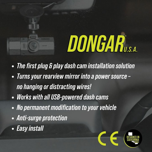 Adaptador De Corriente Dashcam Dongar De 16 Pines Tipo A Par
