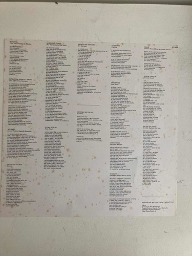 Lp Ney Matogrosso &rafael Rebello A Flor Da Pele 1990 (Usado)