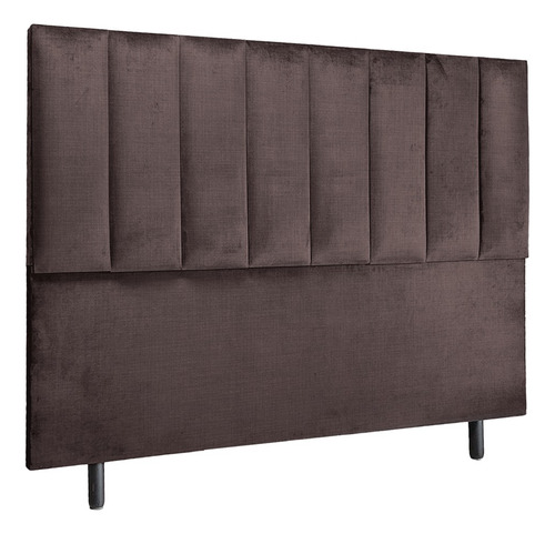 Cabeceira Cama Box Casal 1,40 Facto Corino - Linha Premium Cor Marrom