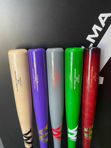 Bate De Baseball Mvalma 30 Pro Model Madera Maple