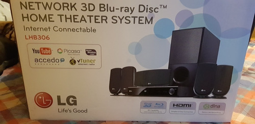 Imagen 2 de 5 de Bluray Home Theater Samsung1000w LG 1000w Sound Bar 280w