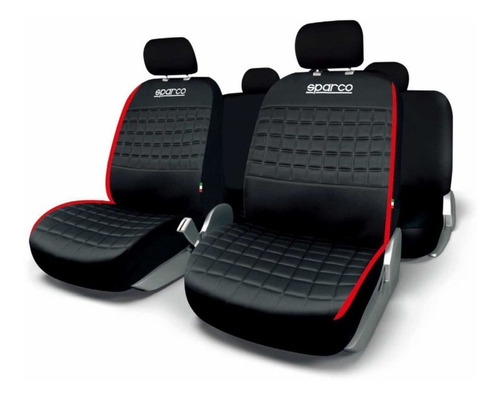 Set Funda Cubre Asiento Forro Protector Sparco Spc1042rs