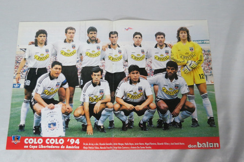 Colo Colo Año 1994 Póster Revista Don Balón