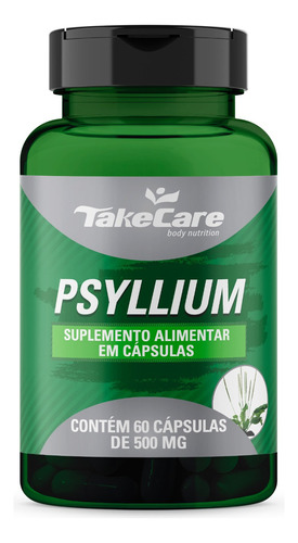 Psylium 500mg 60 Cápsulas - Take Care