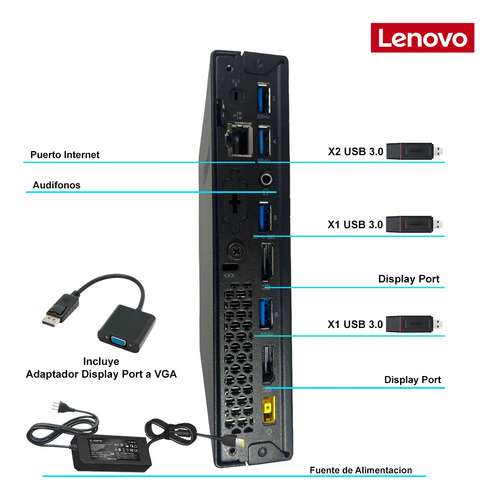 Mini Pc Torre I5 - 16gb Ram - 480gb Ssd - Win10 - Tiny (Reacondicionado)