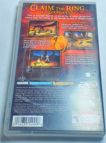 The Lord Of The Rings Tactics Disco De Psp Usado (Usado)