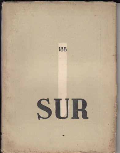 Revista Sur 188 Argentina 1950 Victoria Ocampo Girri Y Otros