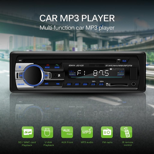 Radio Auto 12v 24v Bluetooth Mp3 Control