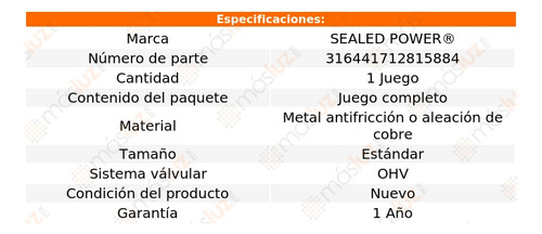Kit Bujes Árbol Levas Std Yukon V8 5.3l 15/20 Sealed Power