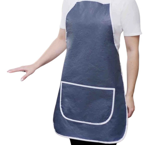 Avental Flanelado Colorido Domestico Com Bolso Casa Cozinha Cor Sortidos Desenho Do Tecido Relevo Flor