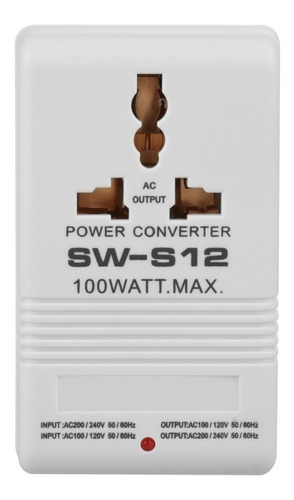 Convertidor De Voltaje 100w 110v/120v A 220v/240v