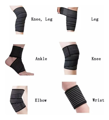 Rodilla De Ejercicio De Vendaje De Nailon Elástico Ajustable