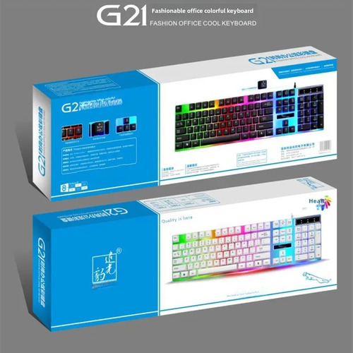Teclado Único Tx35 Blanco, Usb Con Cable Chasing Leopard G21