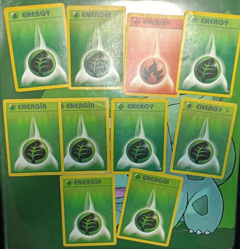 Pack X10 Energía Pokémon Año 99/00, Originales, Buen Estado