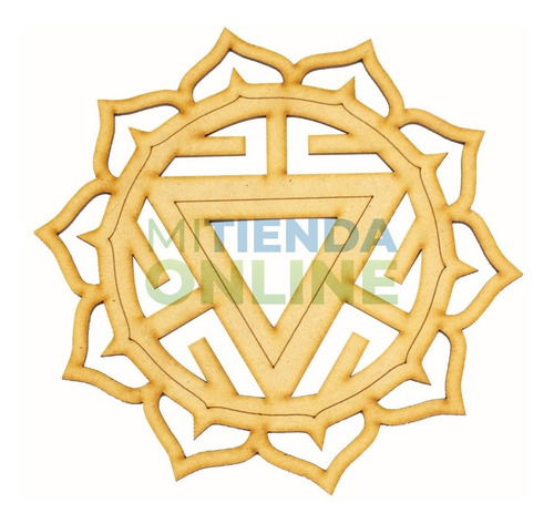 7 Chakras Reiki De 15 Cm X 15 Cm Mdf 3mm Mandalas Natural
