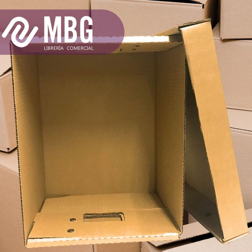 Imagen 4 de 6 de Caja Archivo M&d 406 C/tapa Reforzada 42x32x25 X5 Unidades