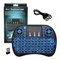 Comprar Mini Teclado Inalámbrico C\u002Fluz Para Android Smart Tv Laptop