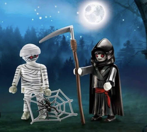 Playmobil Duopack 9308, Momia Y La Parca, Halloween!