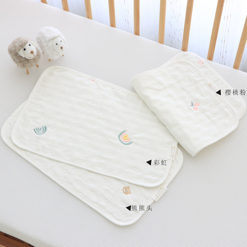 Baby Pillow Pure Cotton 6-layer Gauze 25x40cm Rectangle