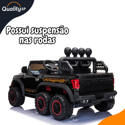 Mini Carro Elétrico Infantil Picape 12v Motorizado Luzes/som