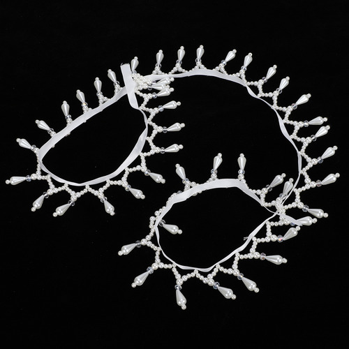 Colgante De Perlas Con Borlas Y Borlas En El Borde, Hecho A