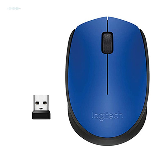 Mouse Para Computador Wireless Recarregável Logitech M170 Pt