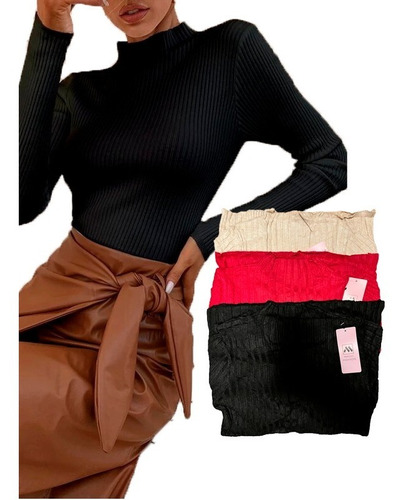 Pack 3 Polera Sweater Suéter Beatle Mujer Envio Gratis