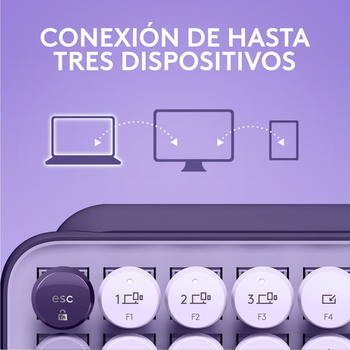 Teclado Logitech Pop Keys Mecánico Inalámbrico Emojis