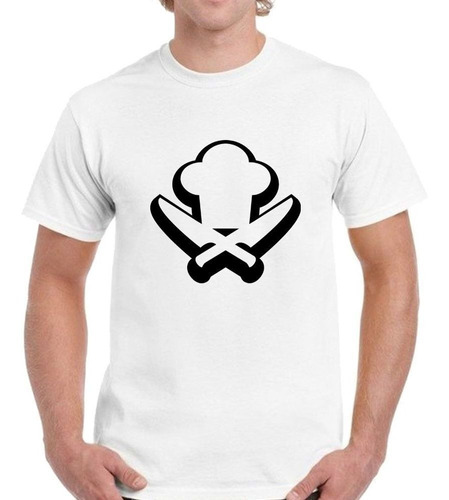 Remera De Hombre Cocinero Cuchillo Sombrero Vector