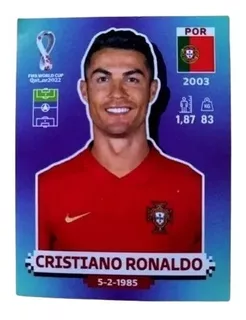 Sticker De Cristiano Ronaldo Álbum Del Mundial Qatar 2022.