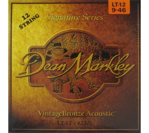 Encordado Dean Markley 2202 Vintage Bronze Light 12 Cuerdas