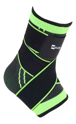 Tobillera De Compresión Elastica Con Cintas Maxfit Hh007