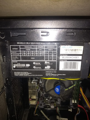 Fonte Atx Bluecase 500w Bivolt Real Gamer Silenciosa Barata