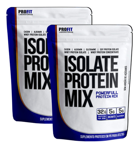 Combo 2x Isolate Whey Protein Mix = 1,8kg - Profit Labs Sabor Baunilha