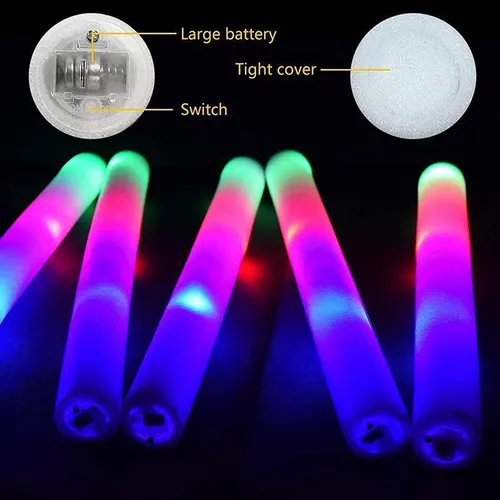 12 Barras De Espuma, Barras De Espuma Led, Bastones Luminoso