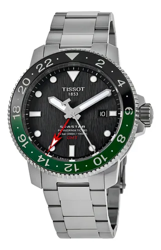 comprar Relogio Tissot T120.429.11.051.01 Seastar 1000 Gmt Automatic Cor da correia Prateado