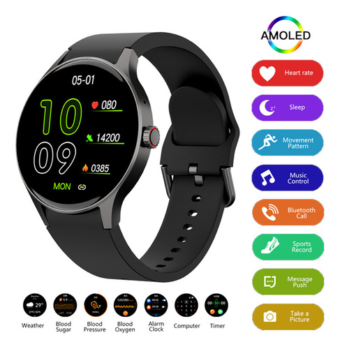 Smartwatch Para Mujer Glucemia Bluetooth Llamada Impermeable