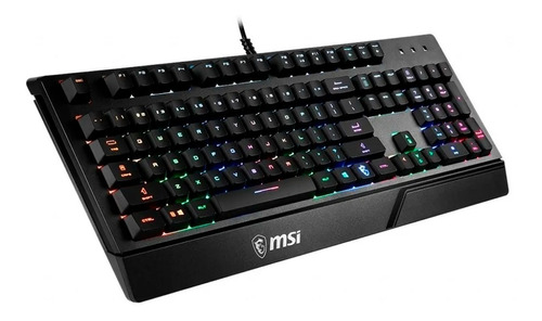 Teclado Gamer Pc Msi Vigor Gk20 Rgb Rainbow Gaming Us