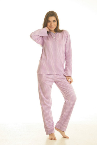 Imagen 3 de 10 de Pijama Mujer De Invierno Yacard Con Cartera Abrigado